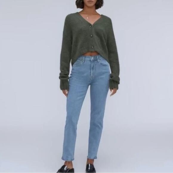Everlane The Original Cheeky Straight Leg High Rise Crop Jeans Size: 26 - Picture 1 of 10
